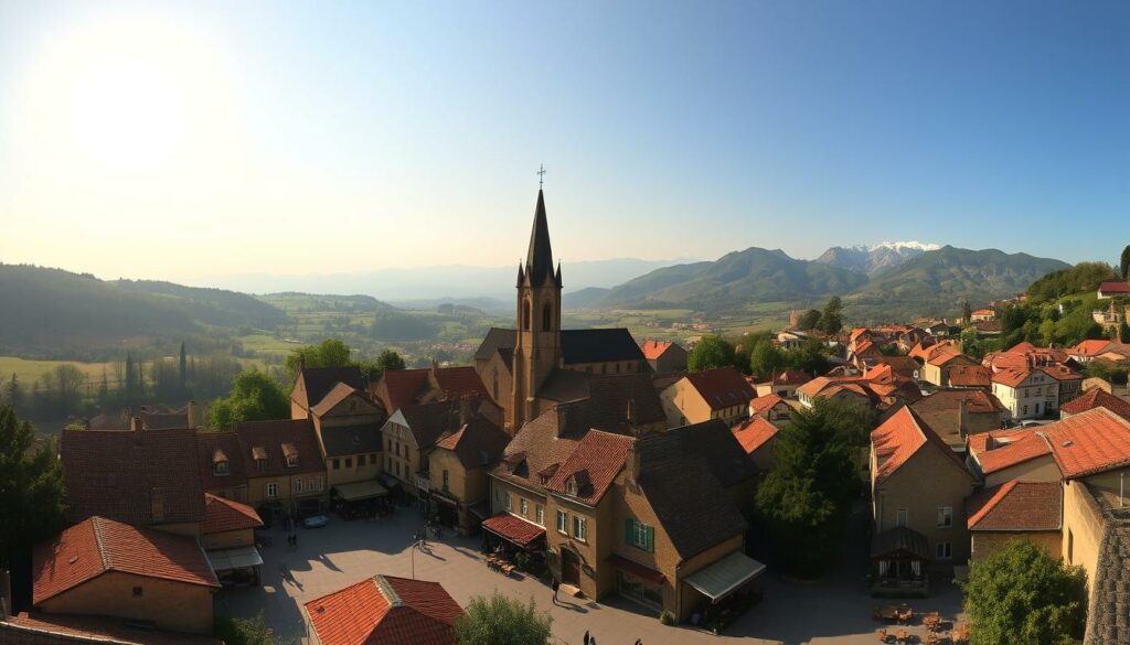 Fanjeaux vue panoramique